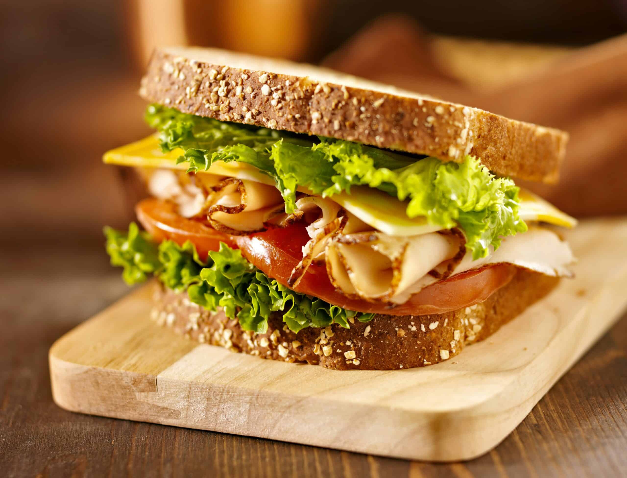 Turkey deli sandwich